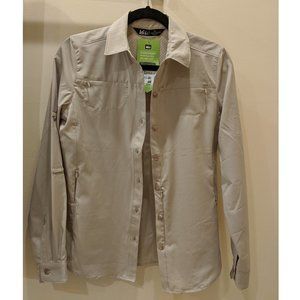 REI Sahara Long Sleeve Button Down Shirt Womens XS